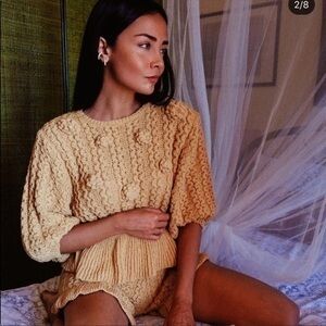 ZARA raised textured sweater